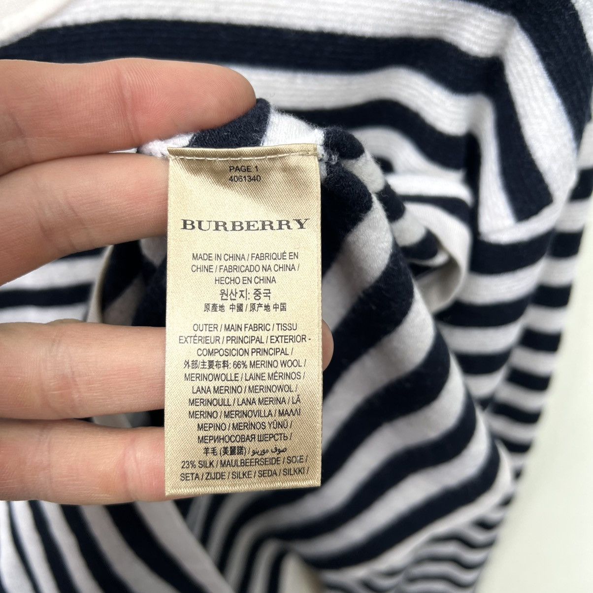 Burberry Burberry wool sweater Size US S / EU 44-46 / 1 - 5 Thumbnail