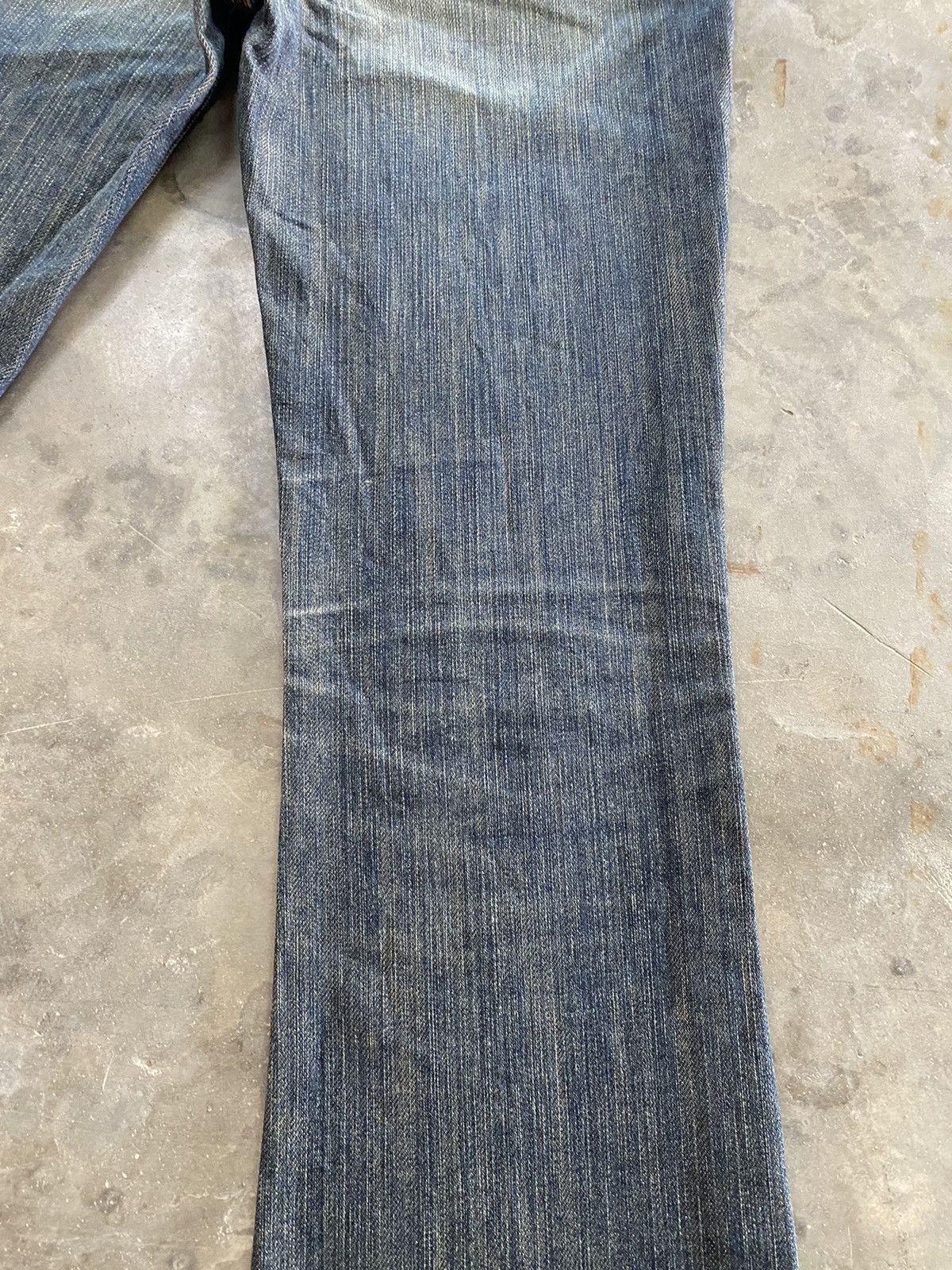 Hysteric Glamour × If Six Was Nine × Japanese Brand Flare Jeans Sweet Camel Mud Rusty Denim Size US 29 - 7 Thumbnail