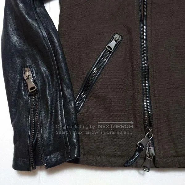 Other GARRETT Cotton Leather Paneled Blouson. Size US S / EU 44-46 / 1 - 6 Thumbnail