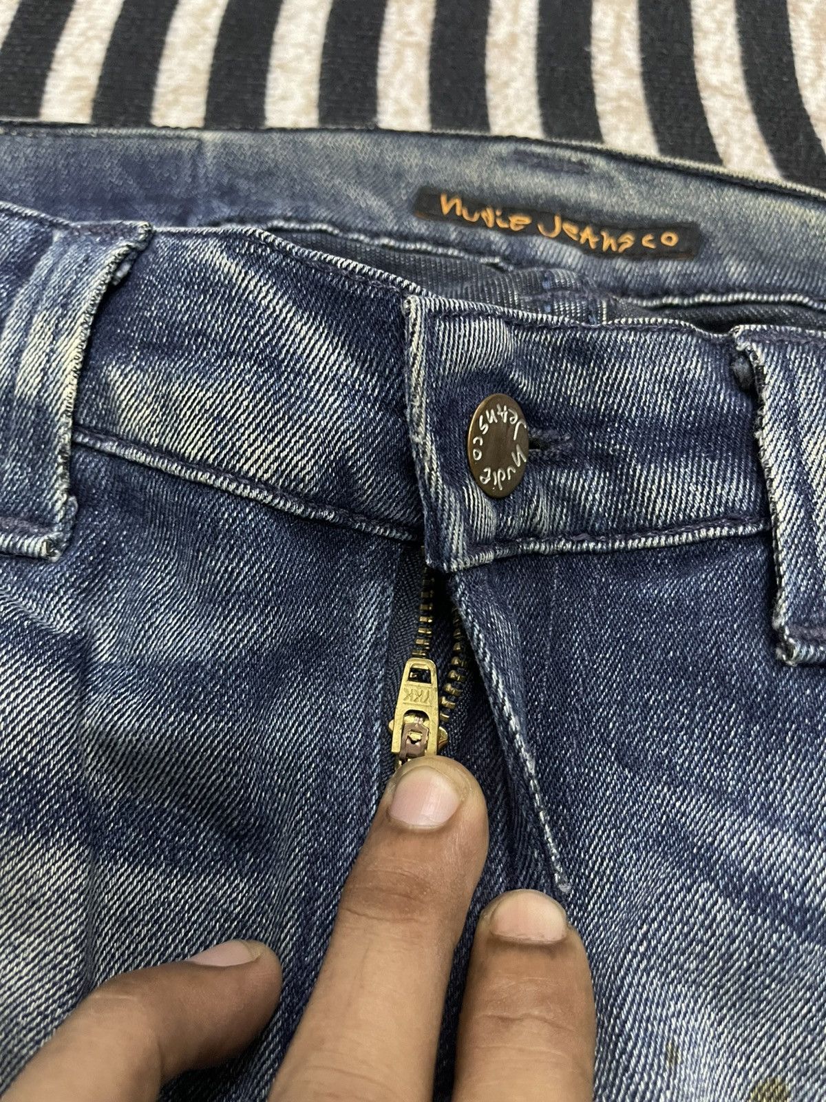 Nudie Jeans 2000s NUDIE JEANS CO SKINNY JEANS WASHABLE DISTRESSED JEANS Size US 29 - 10 Thumbnail