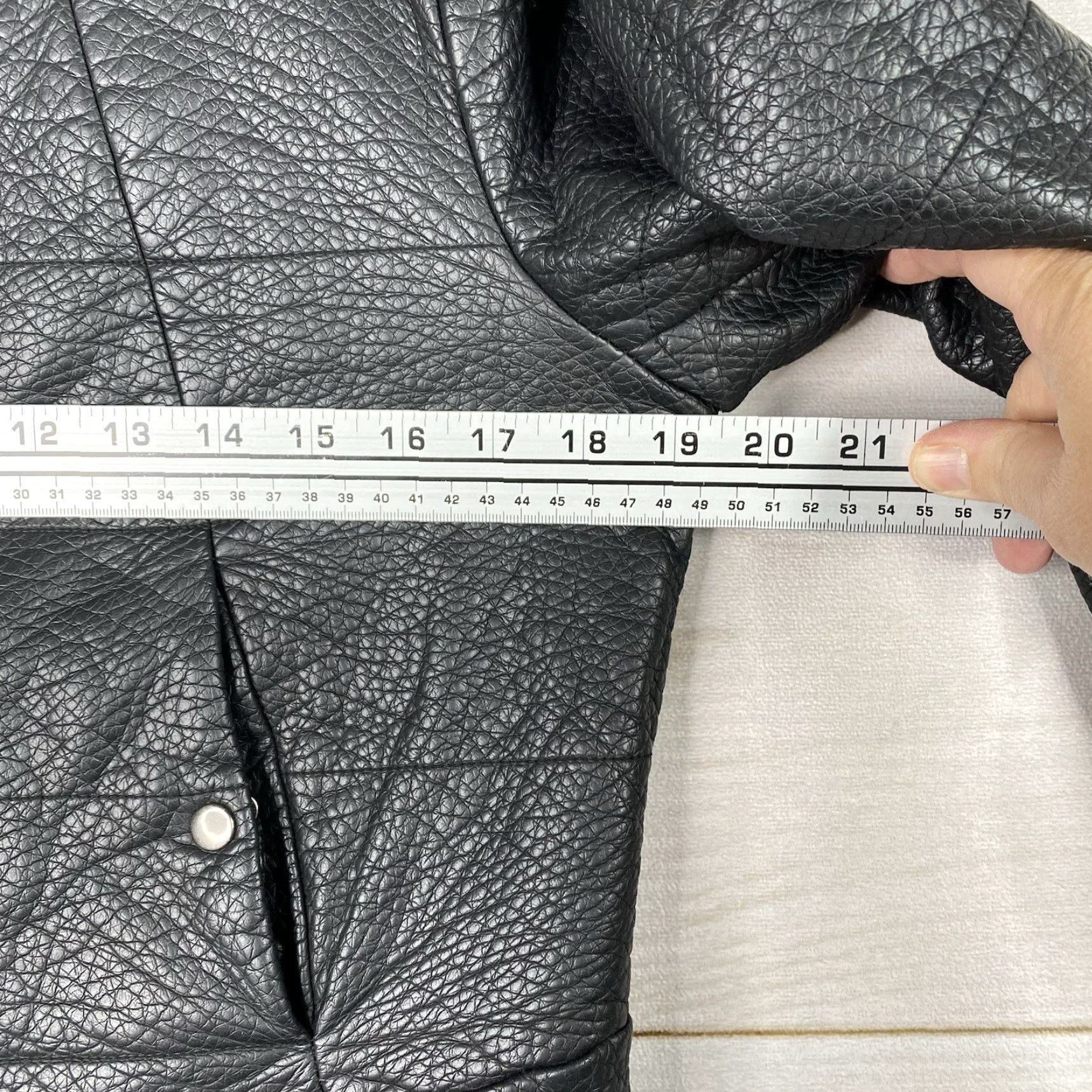 Vintage **Womens Truth Of Touch Black Full Zip Faux Leather Moto Jacket M** User: **Truth Of Touch Women's Black Full Zip Faux Leather Moto Jacket Size M** Size M / US 6-8 / IT 42-44 - 6 Thumbnail