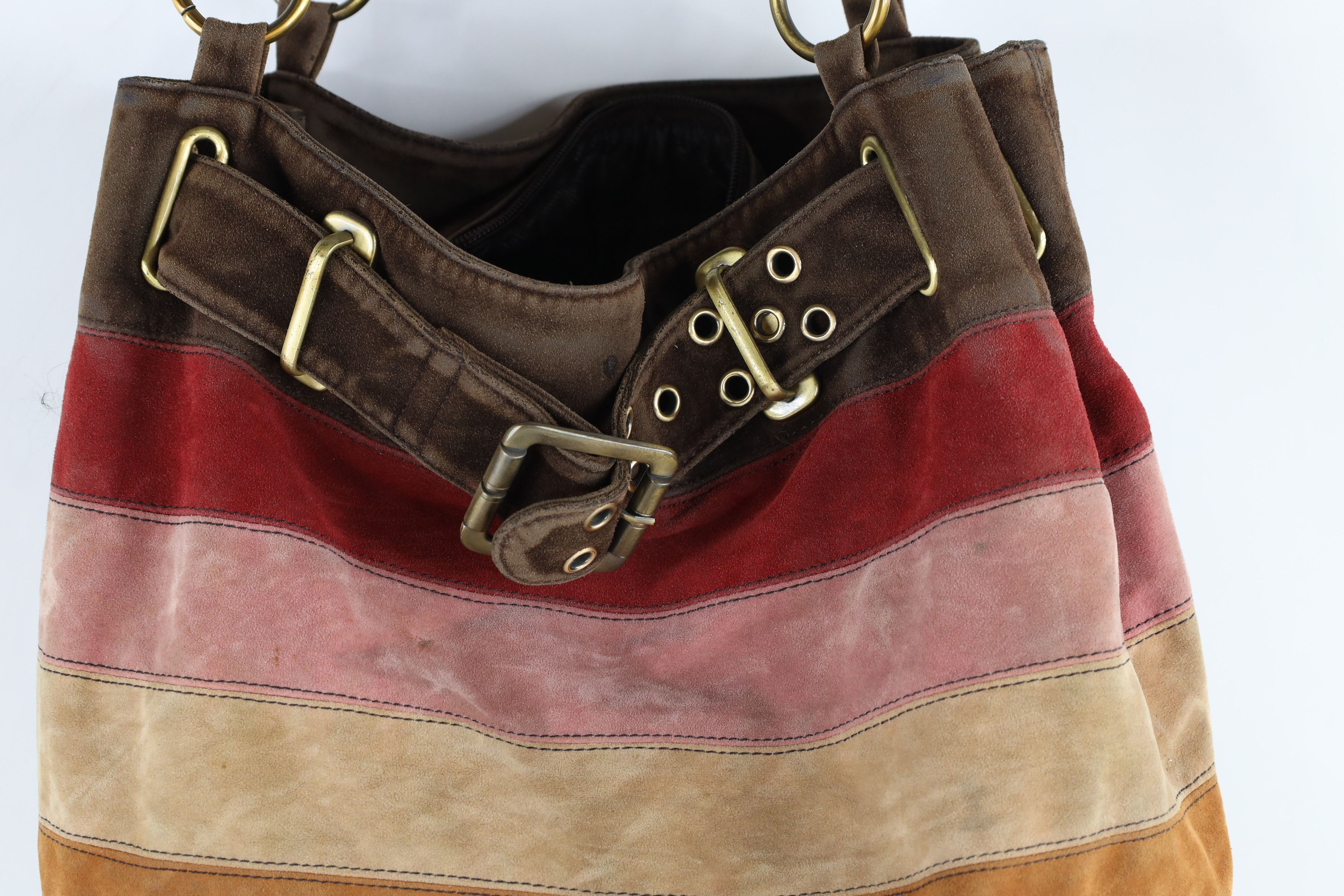 Vintage Vintage 90s Y2K Babydoll Streetwear Rainbow Hobo Buckle Bag Size ONE SIZE - 7 Thumbnail