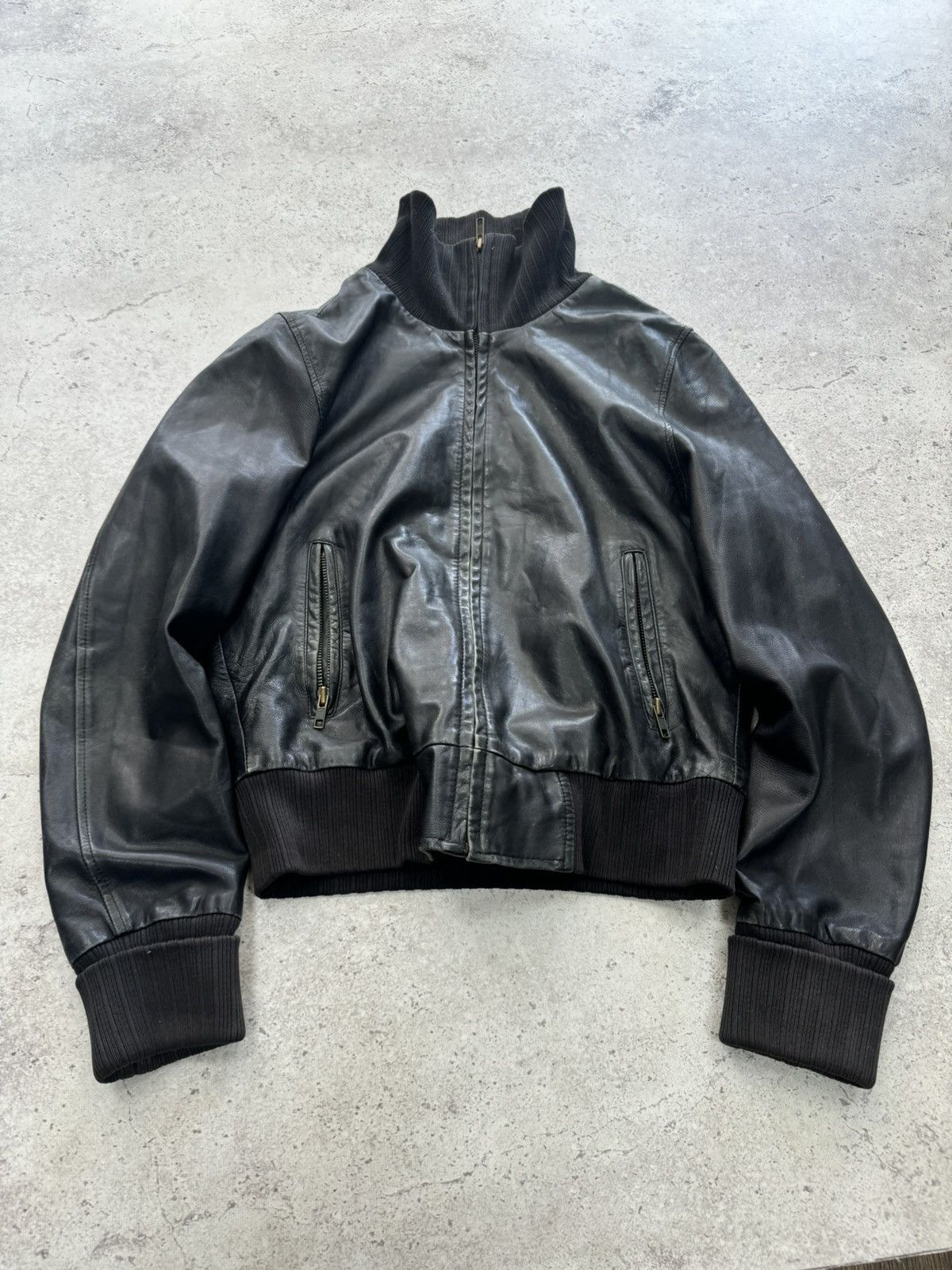 Gap Vintage Gap Leather Bomber Kanye West Style Size US S / EU 44-46 / 1 - 2 Thumbnail