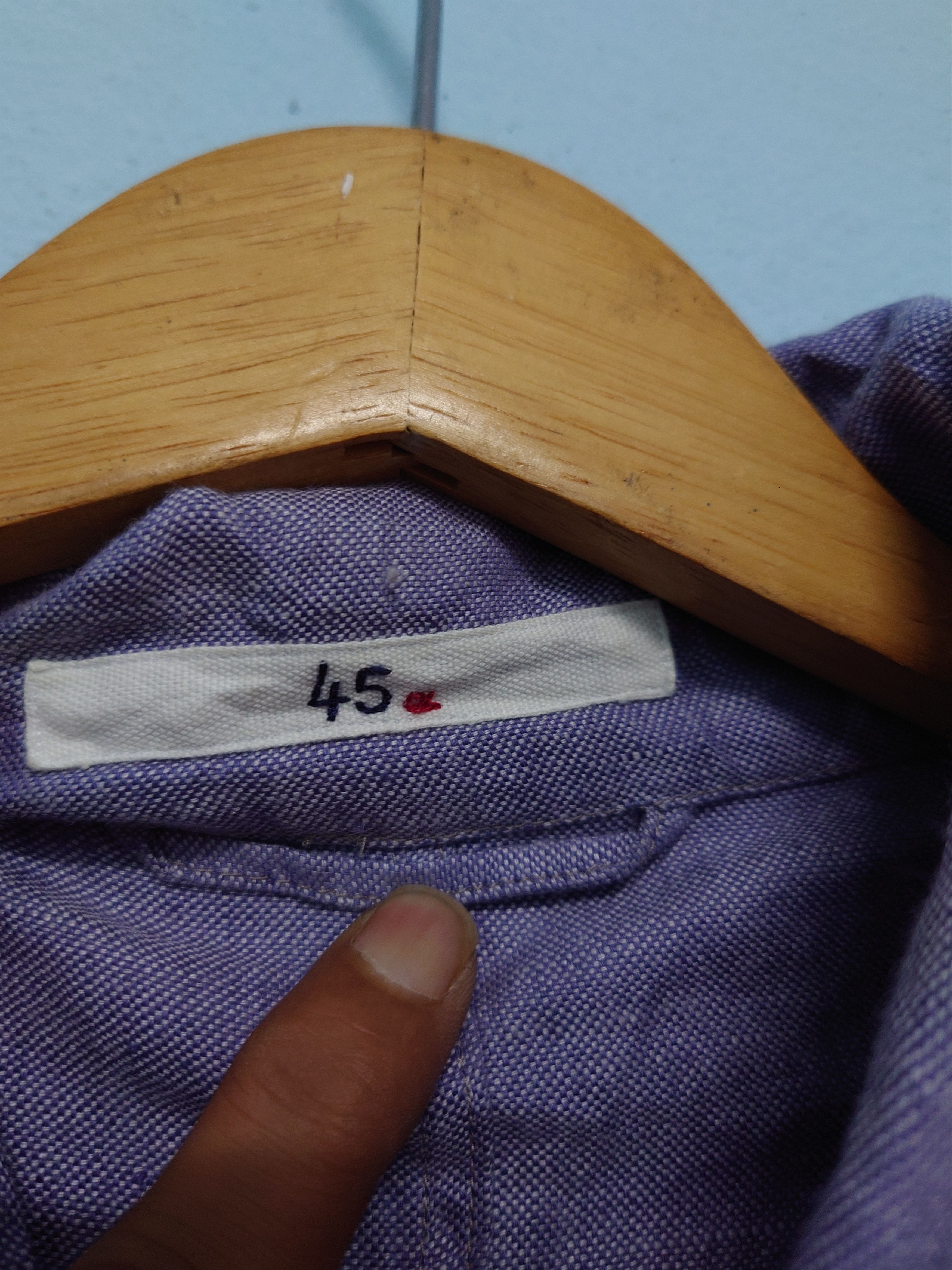 45rpm Archival 45rpm Japan 100% Linen Chore Jacket / Work Coat Size M / US 6-8 / IT 42-44 - 3 Thumbnail
