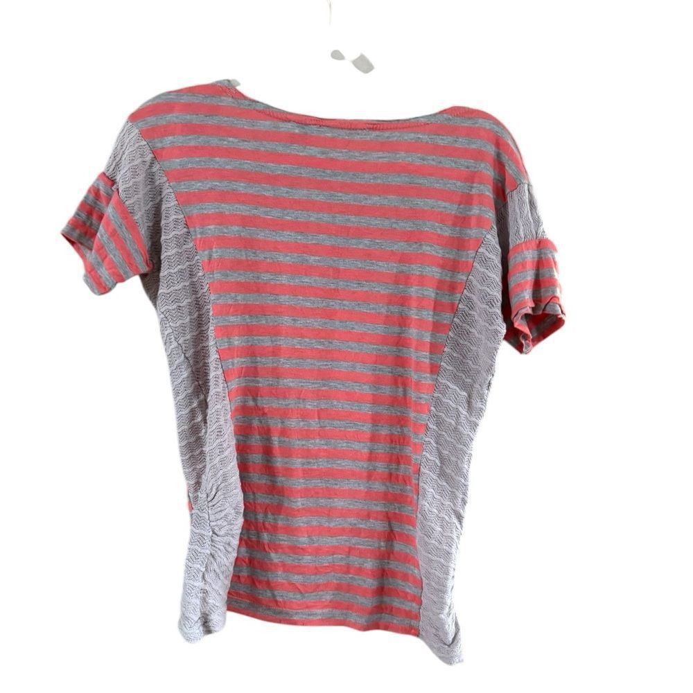 Other Miss me, size, medium, peach and gray short sleeve blouse Size M / US 6-8 / IT 42-44 - 2 Thumbnail