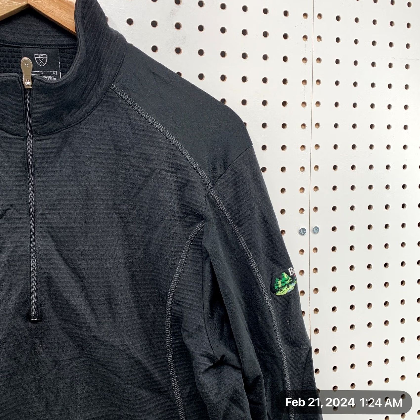 Nike Nike Golf 1/4 Zip Pullover Sweatshirt Mens Large Gray BlackBerry Oaks GC Size L / US 10 / IT 46 - 7 Thumbnail