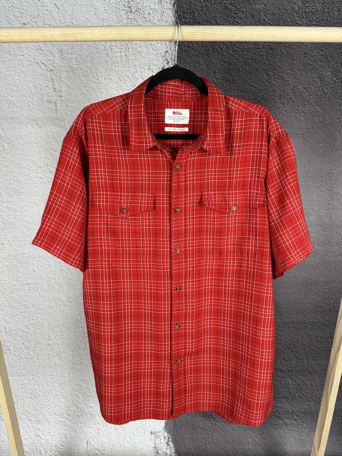 Fjallraven Fjallraven Abisko Cool Shirt SS Red checkered Size US XXL / EU 58 / 5 - 1 Thumbnail