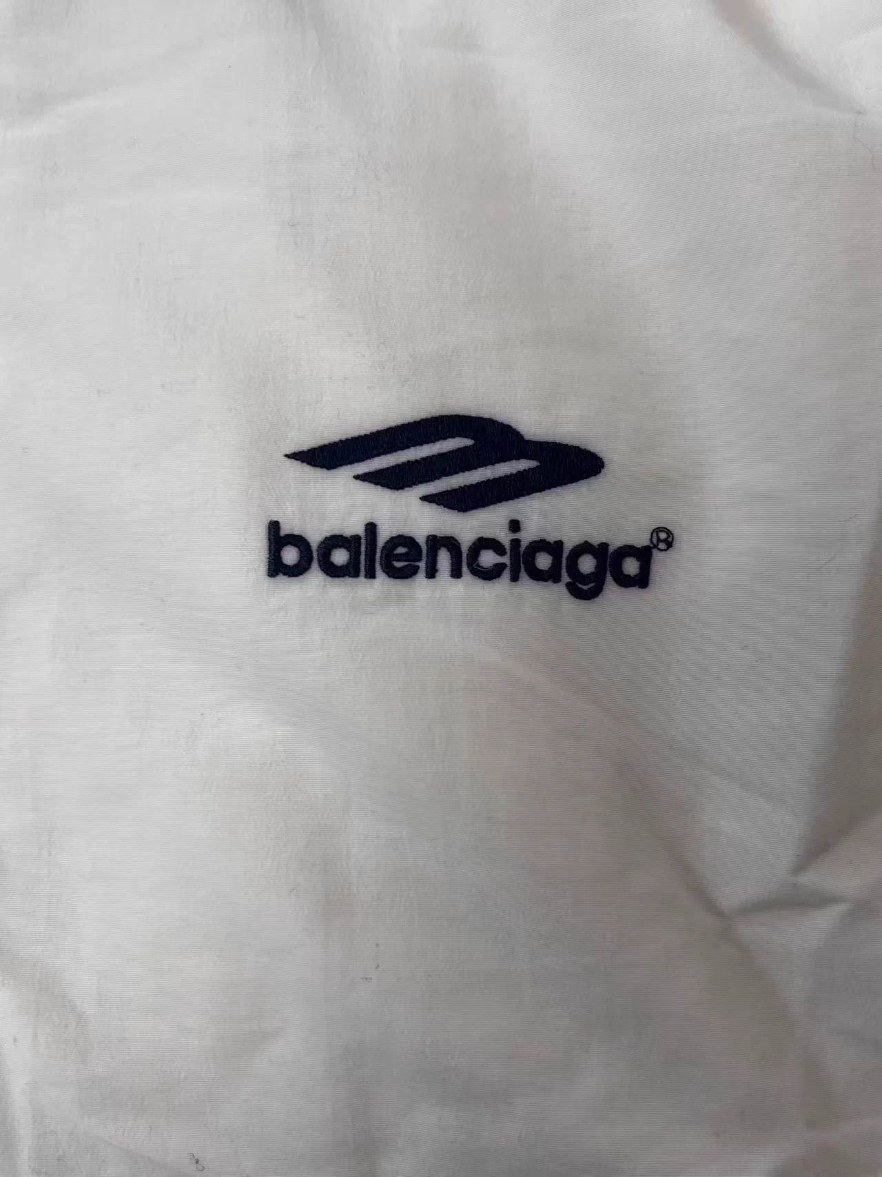 Balenciaga Balenciaga colorblocked logo unisex white jacket XS Size US XS / EU 42 / 0 - 3 Thumbnail