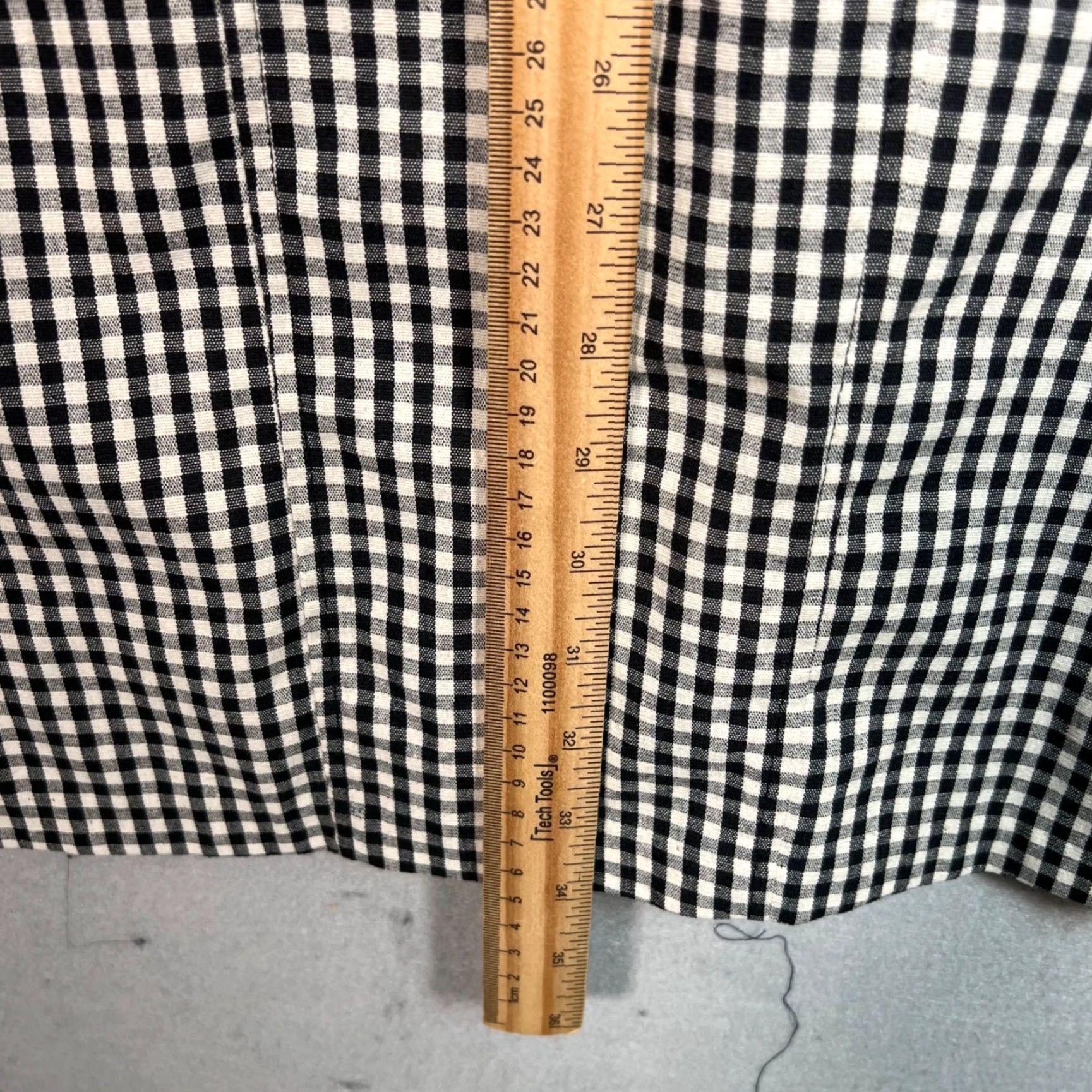 Vintage VINTAGE Capulet Dress Gingham Black & White XS Womens Size XS / US 0-2 / IT 36-38 - 7 Thumbnail