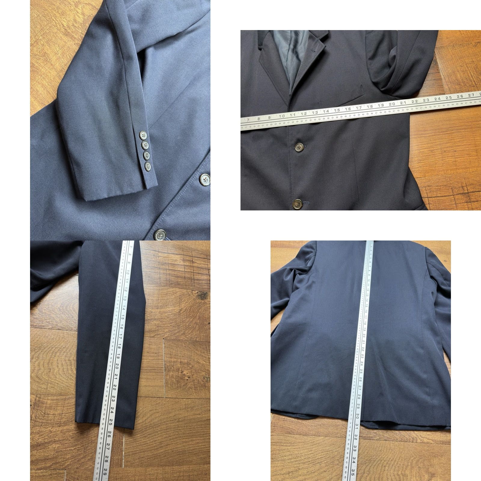 J.Crew J.CREW Ludlow Blazer Mens 42R Black Wool 3 Button Sport Coat Shirt Jacket Coat Size 42R - 8 Thumbnail