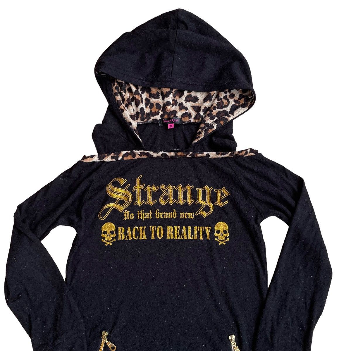 If Six Was Nine LIQUID GIRL DOUBLE LAYER LEOPARD PUNK GOTHIC SWEATER Size M / US 6-8 / IT 42-44 - 3 Thumbnail