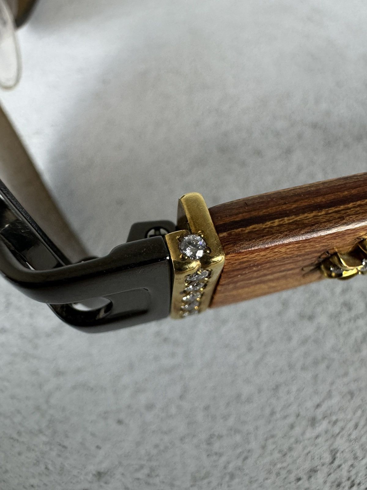 Chrome Hearts Chrome Hearts Diamond 18k Gold “THE BROWN” Sunglasses Size ONE SIZE - 15 Thumbnail