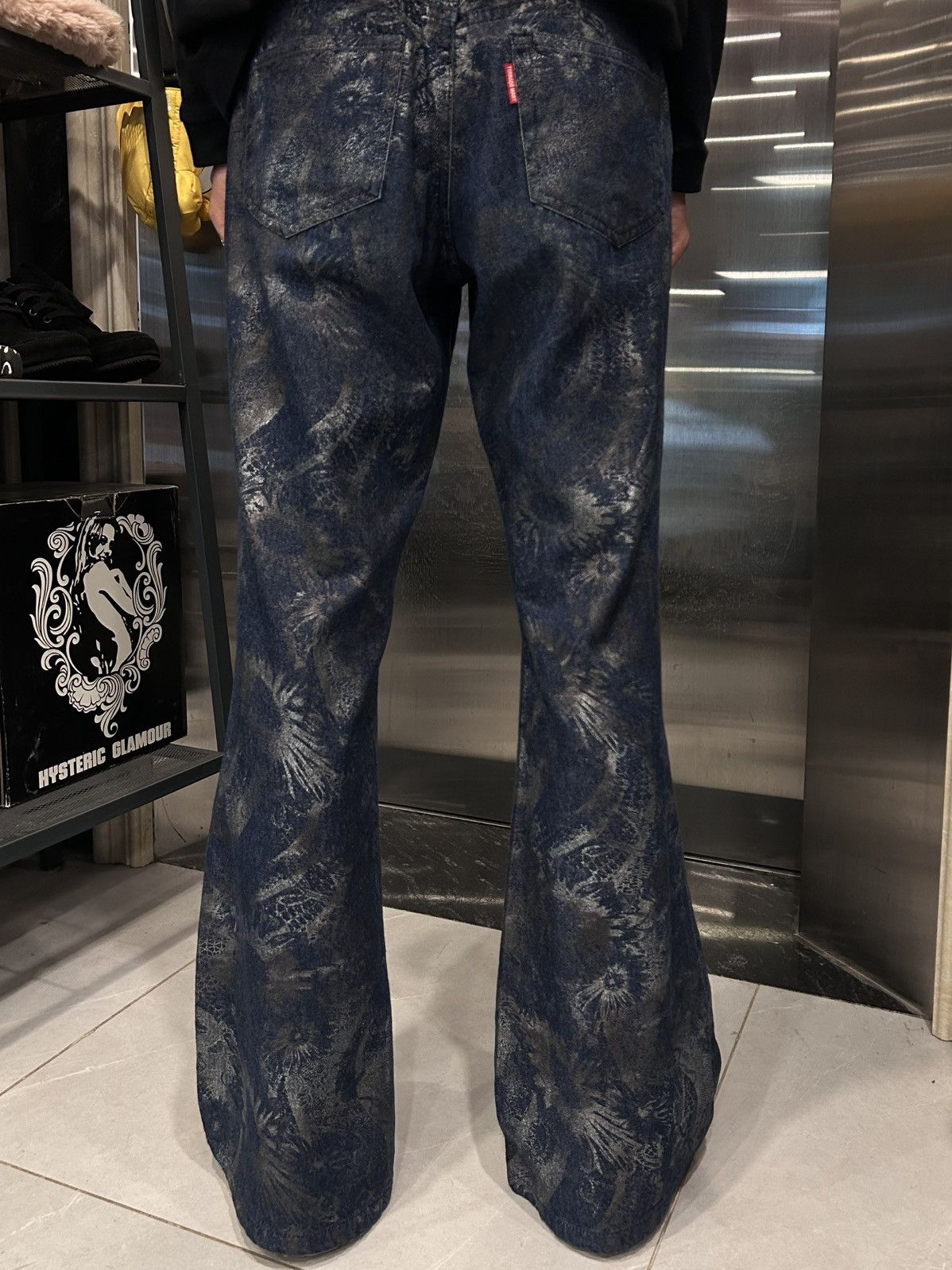 Tornado Mart Tornado Mart Snake Laser Engraved Denim Size US 29 - 2 Thumbnail