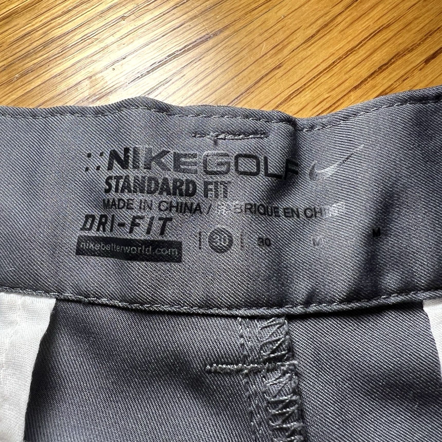 Nike VINTAGE Nike Men’s Golf Shorts Chino Style Size 30 Gray Lightweight Casual Summer Size US 30 / EU 46 - 2 Thumbnail