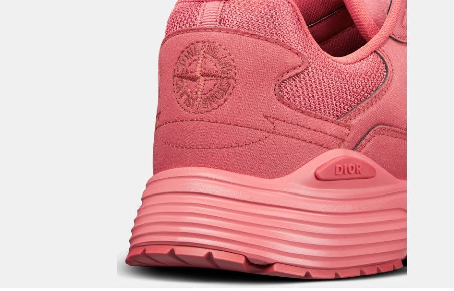 Dior × Stone Island o1w1db10325 3SN27 Low-Top Sneakers in Red Size US 12 / EU 45 - 5 Thumbnail