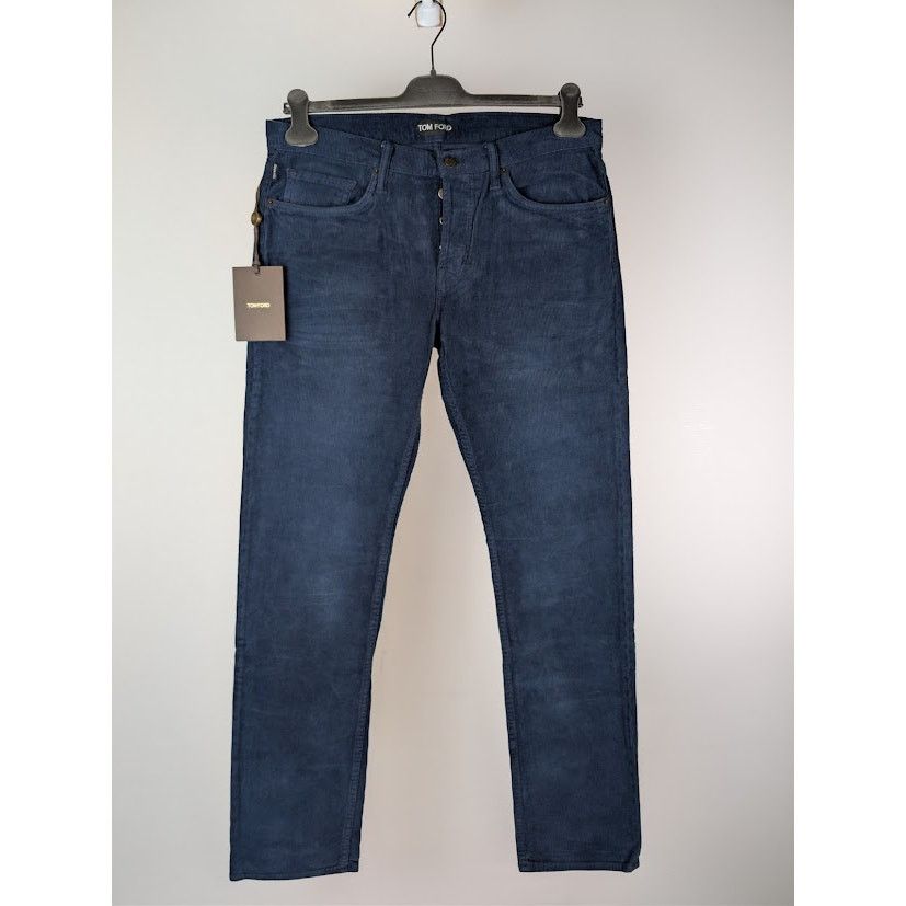 Tom Ford o1rshd1 Straight Denim Jeans in Blue Size US 33 - 1 Thumbnail