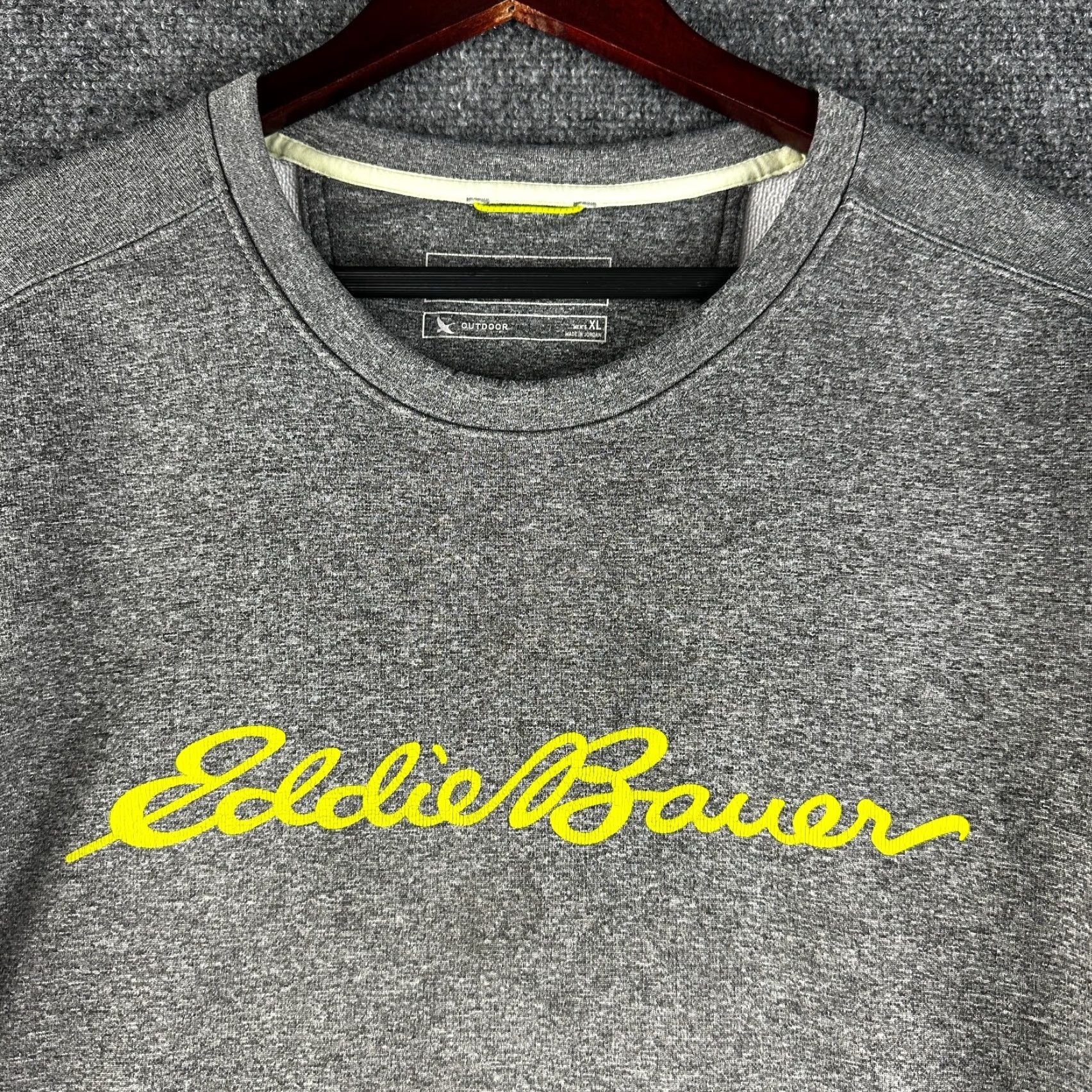 Eddie Bauer Eddie Bauer SweatShirt Mens XL Gray Long Sleeve Logo FLAW Burn Mark on Front Size US XL / EU 56 / 4 - 4 Thumbnail
