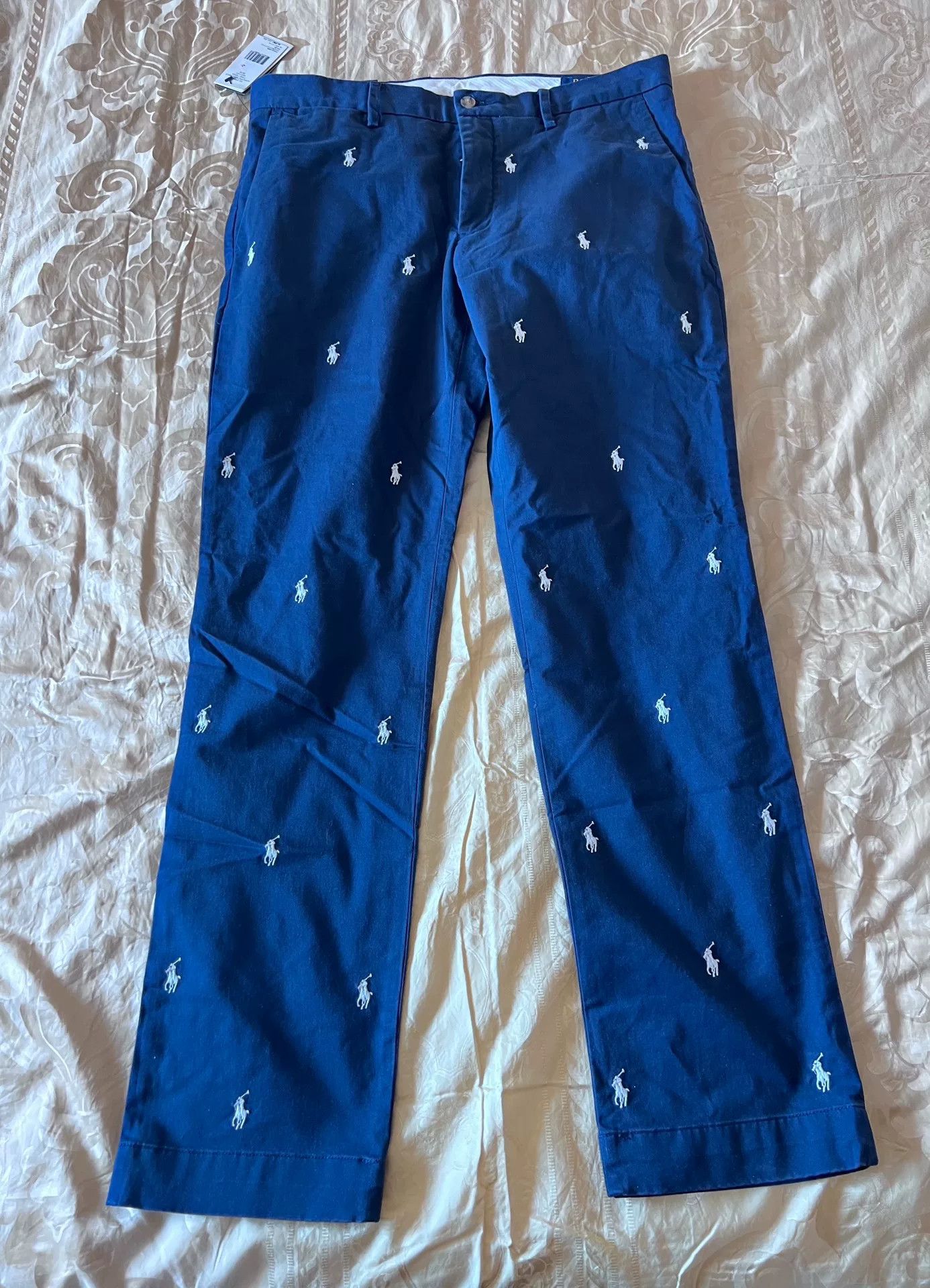 Polo Ralph Lauren POLO Ralph Lauren Classic Blue Pants Size US 33 - 1 Thumbnail