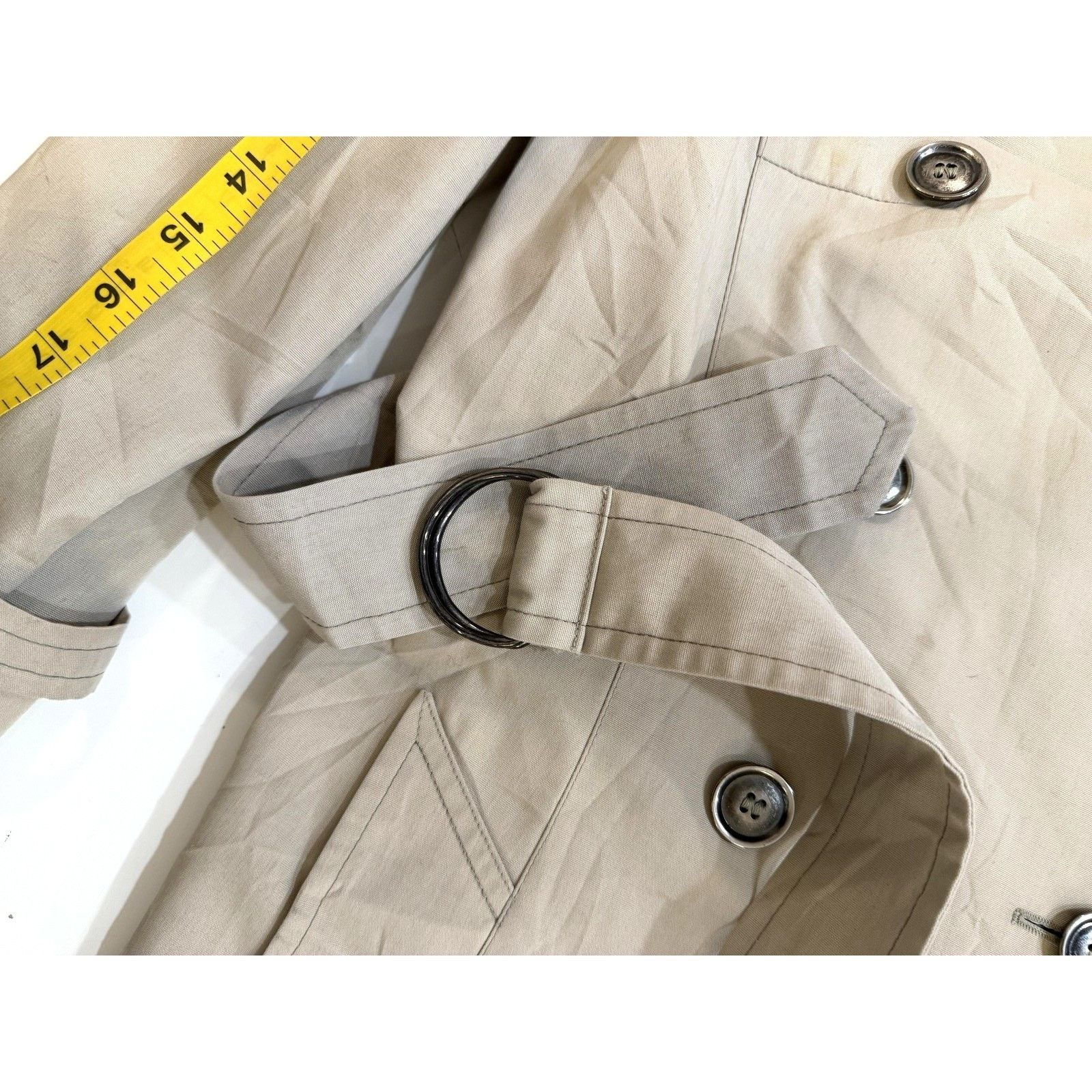 London Fog Vintage 80s London Fog Coat Mens Med Tan Trench Epaulet Size US M / EU 48-50 / 2 - 10 Thumbnail