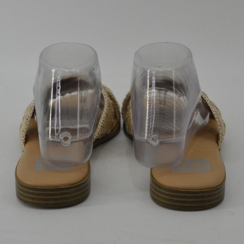 Dolce Vita Dolce Vita Womens Sz 8.5 Miguel Sandal Gold Raffia Flat Size US 8.5 / IT 38.5 - 9 Thumbnail