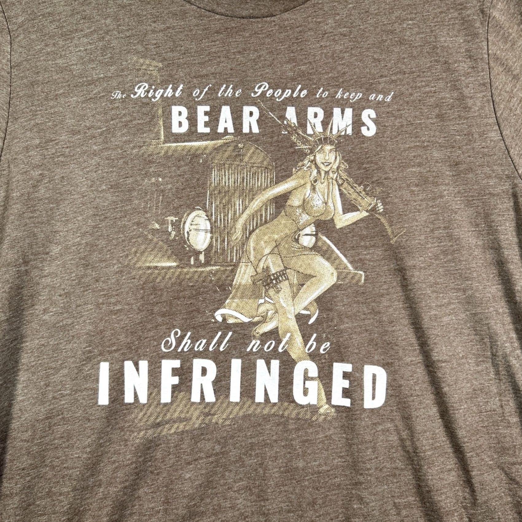 Vintage Grunt Style Mens Bear Arms Large T-Shirt Brown Size US L / EU 52-54 / 3 - 2 Thumbnail