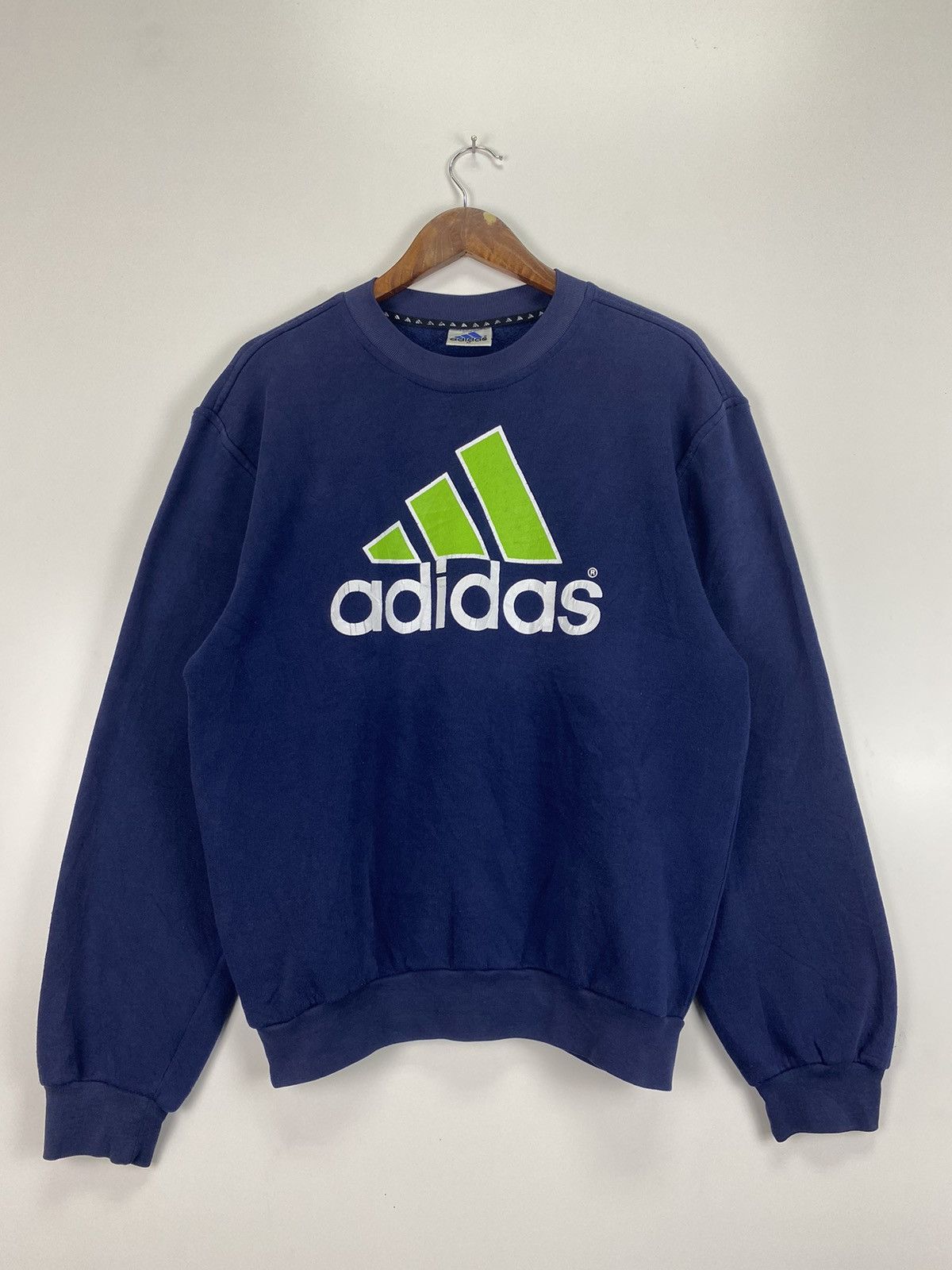 Adidas × Vintage Vintage 90’s Adidas big logo sweatshirt Size US M / EU 48-50 / 2 - 2 Thumbnail