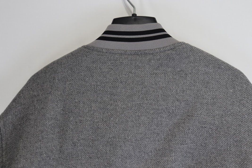Off-White o1rshd1 Charcoal Logo Print Bomber Jacket in Grey Size US S / EU 44-46 / 1 - 11 Thumbnail