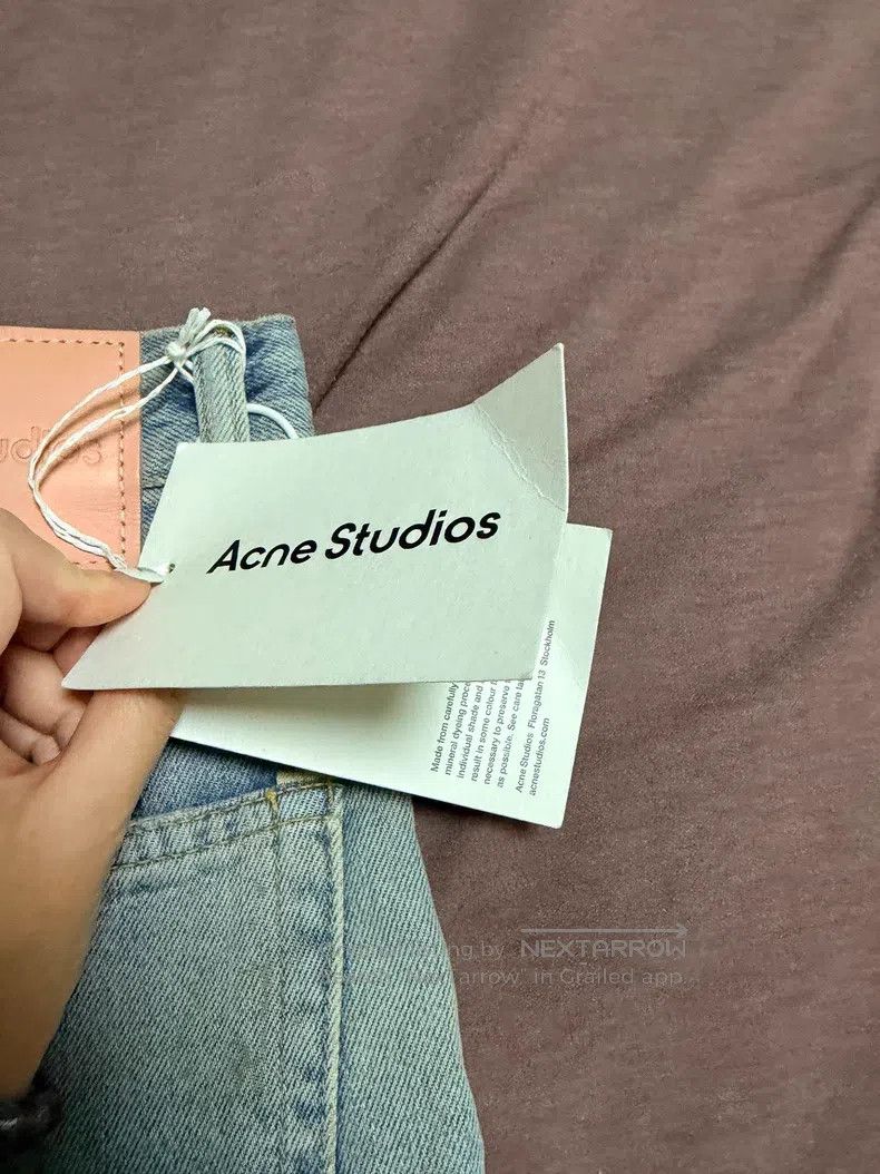Acne Studios Acne Studios size XXS Splashed Denim Pants, Light Blue Spla Size 23" - 4 Thumbnail