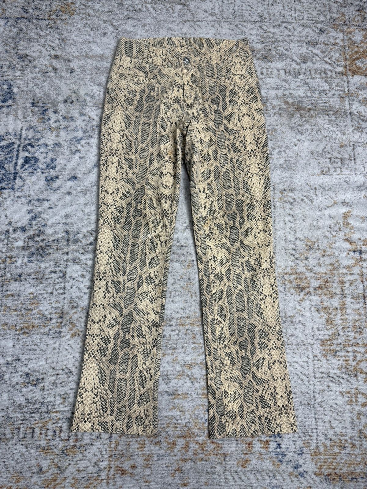 Tornado Mart Cimarron snake skin y2k style pants Size US 26 / EU 42 - 1 Thumbnail