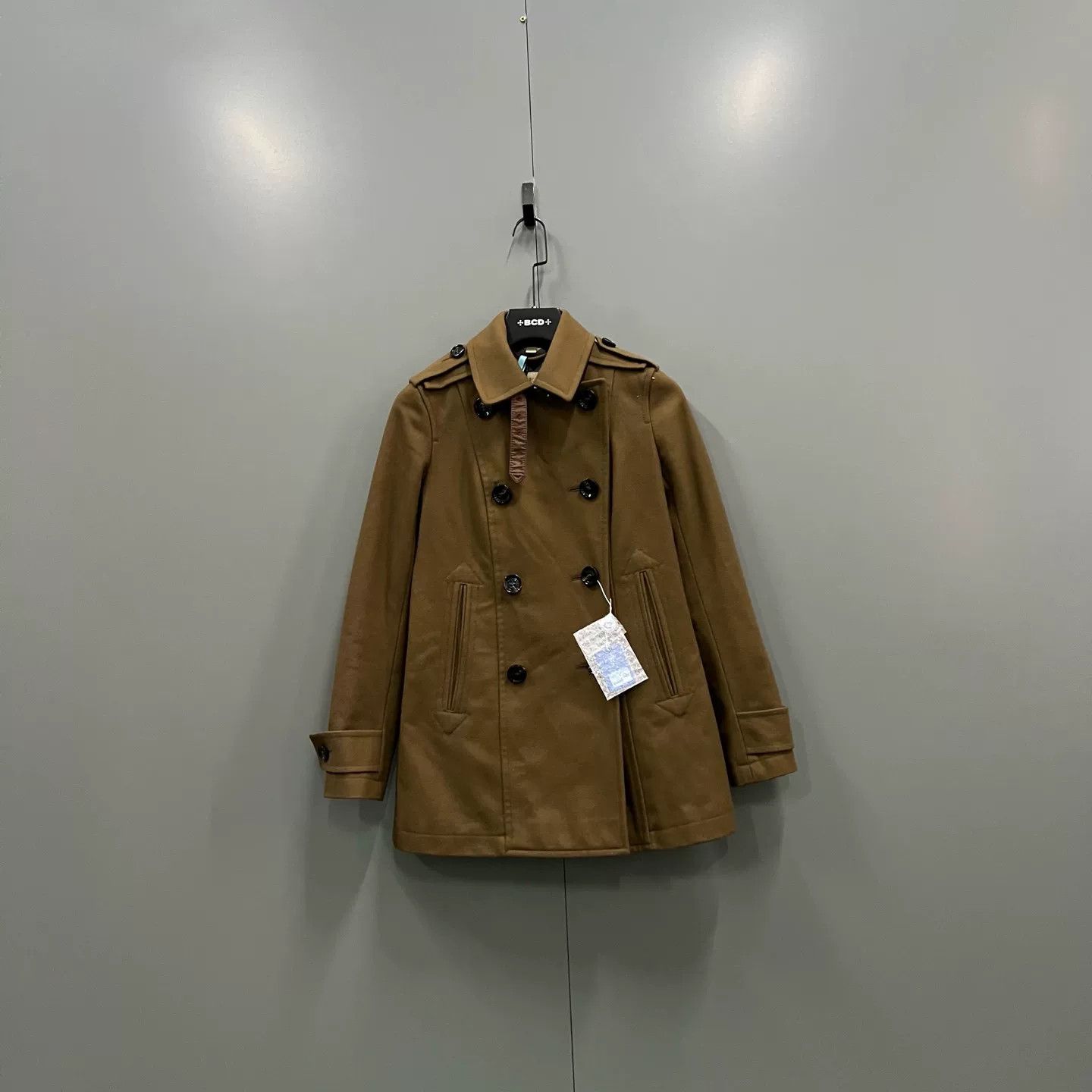Burberry Burberry Brown Double-Breasted Coat Size US XS / EU 42 / 0 - 1 Thumbnail