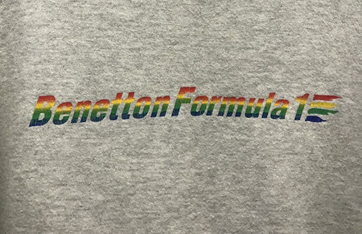 Benetton × Tultex Vintage Tultex Benetton Formula 1 Made In Usa Sweatshirt Size US S / EU 44-46 / 1 - 3 Thumbnail