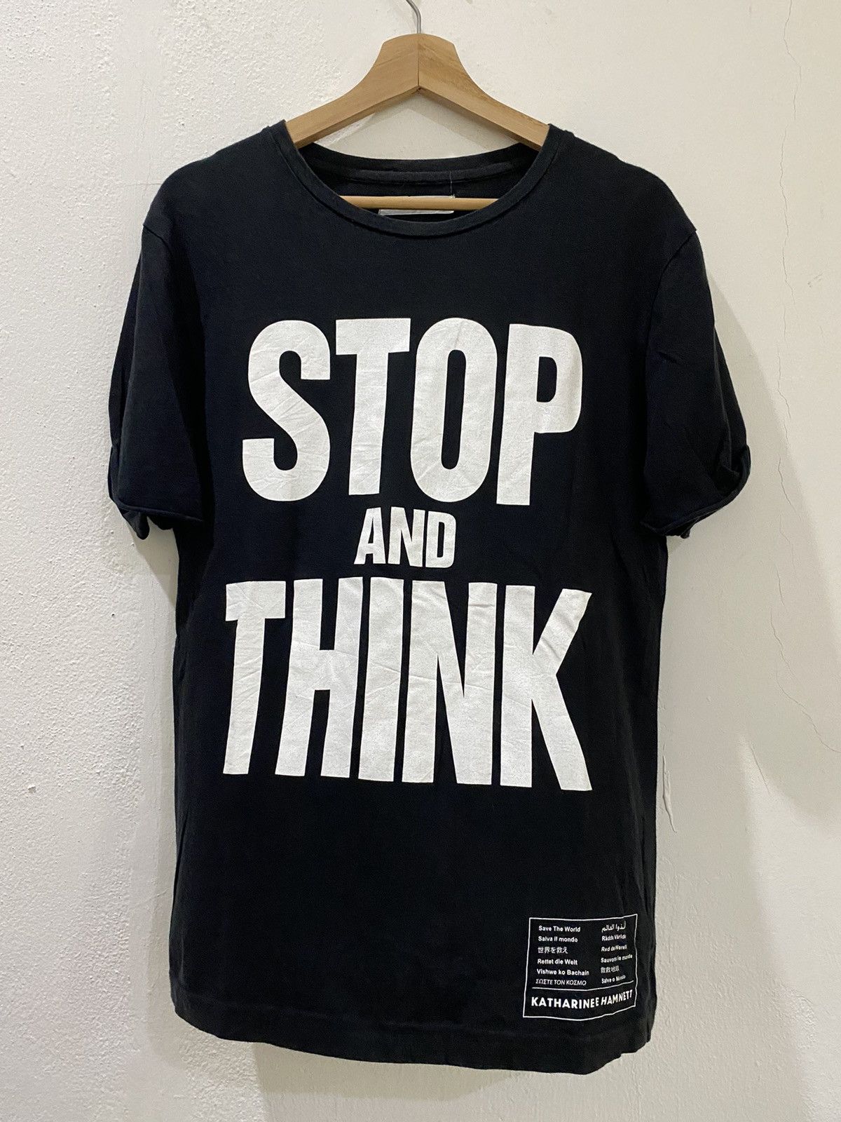Designer × Katharine Hamnett London 🔥 Rare Katharine Hamnet London Tshirt Size M / US 6-8 / IT 42-44 - 1 Thumbnail