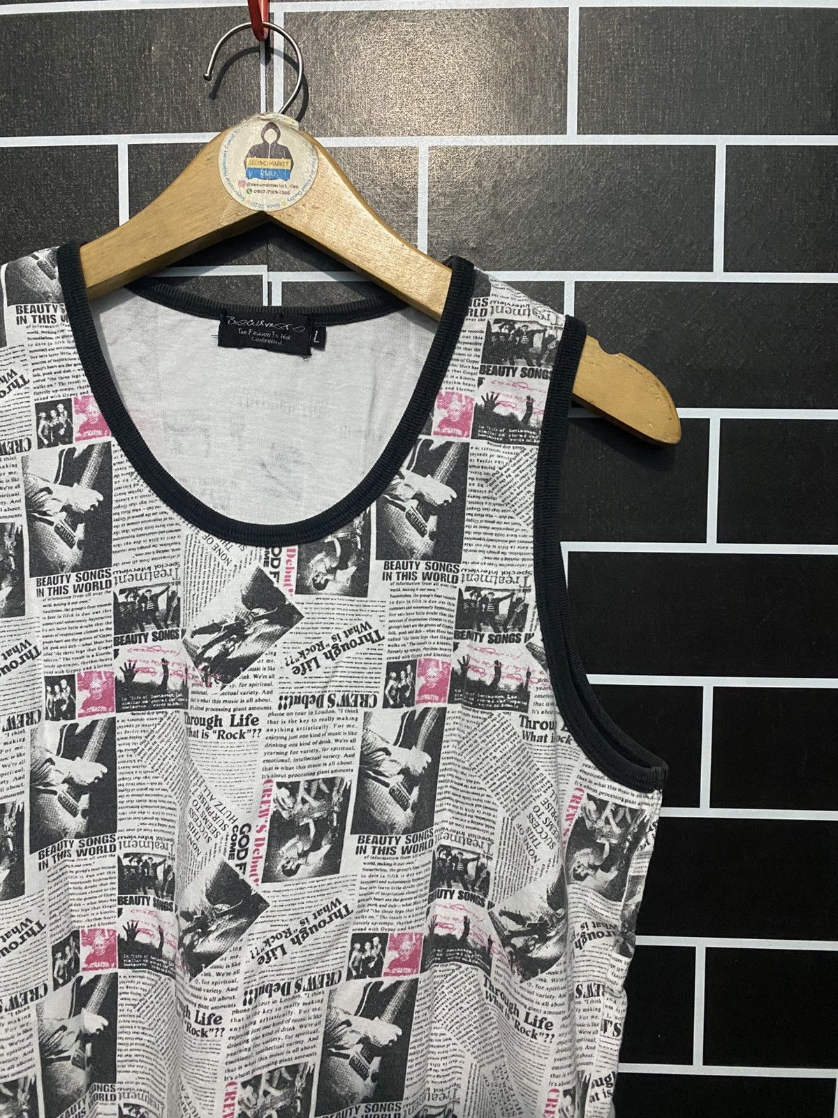 Beaumere Beaumere tank top japanase brand sleeveless tshirt Size L / US 10 / IT 46 - 1 Thumbnail