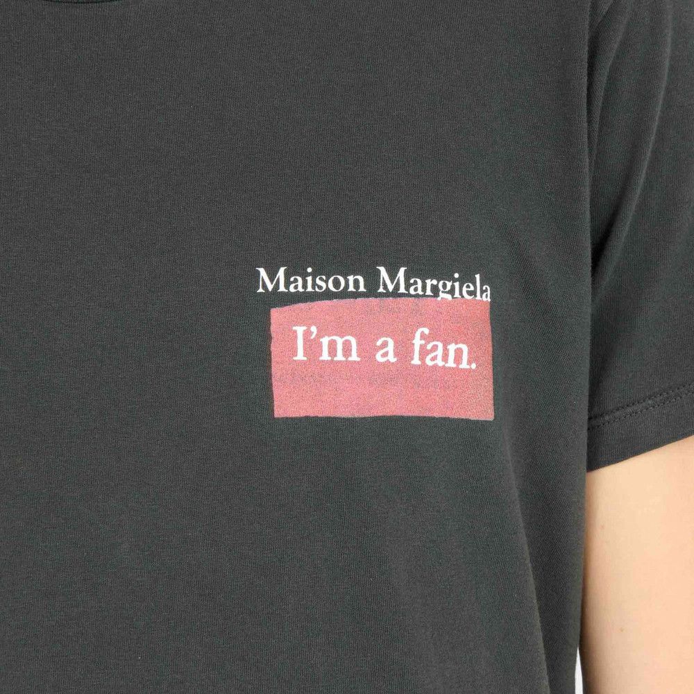 Maison Margiela o1w1db10526 Logo Patch T-Shirt in Charcoal Size US M / EU 48-50 / 2 - 5 Thumbnail