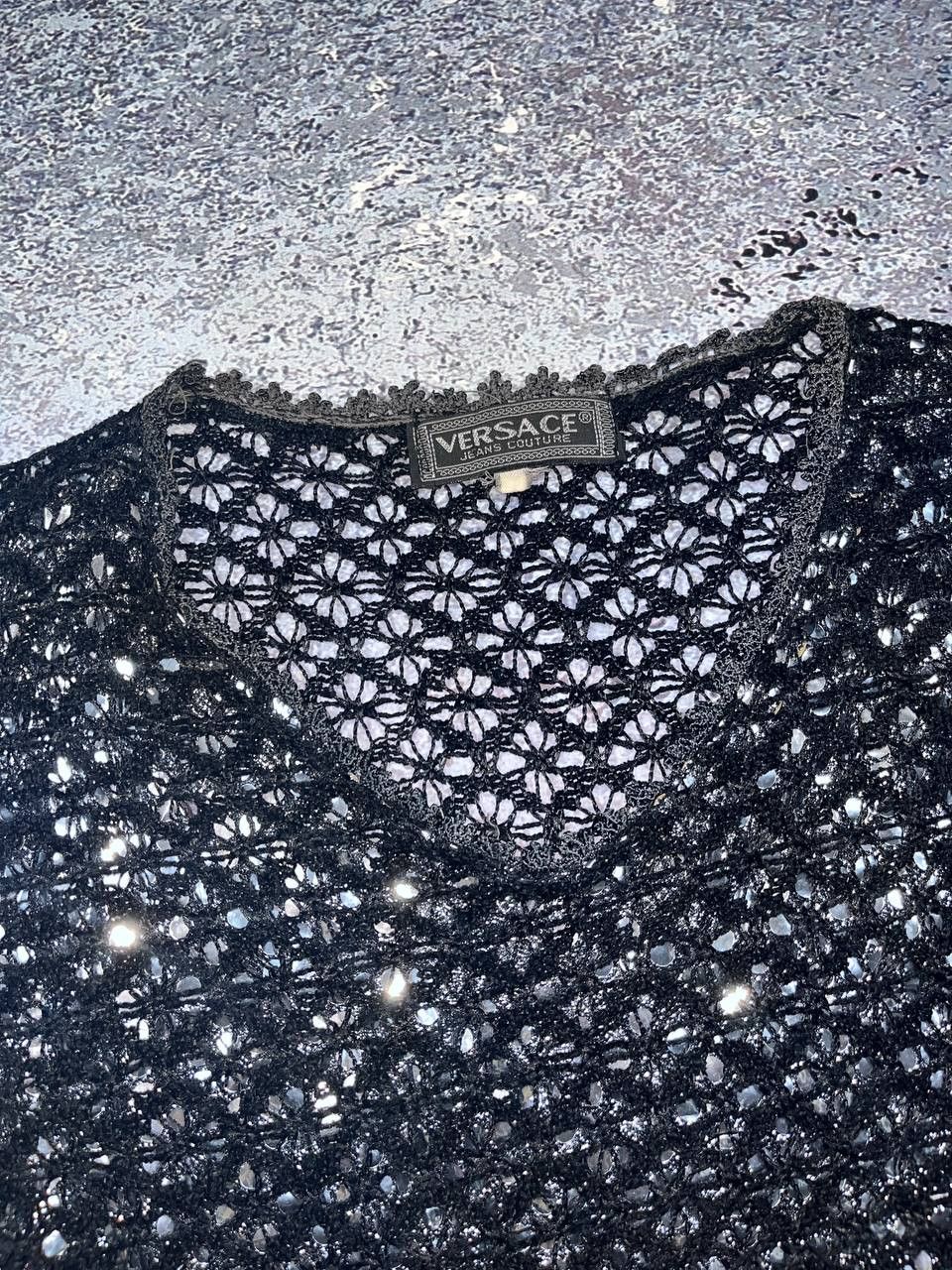 Versace Jeans Couture Avant Garde Vintage Y2K Barocco Versace Top Blouse Gothic Size XS / US 0-2 / IT 36-38 - 7 Thumbnail