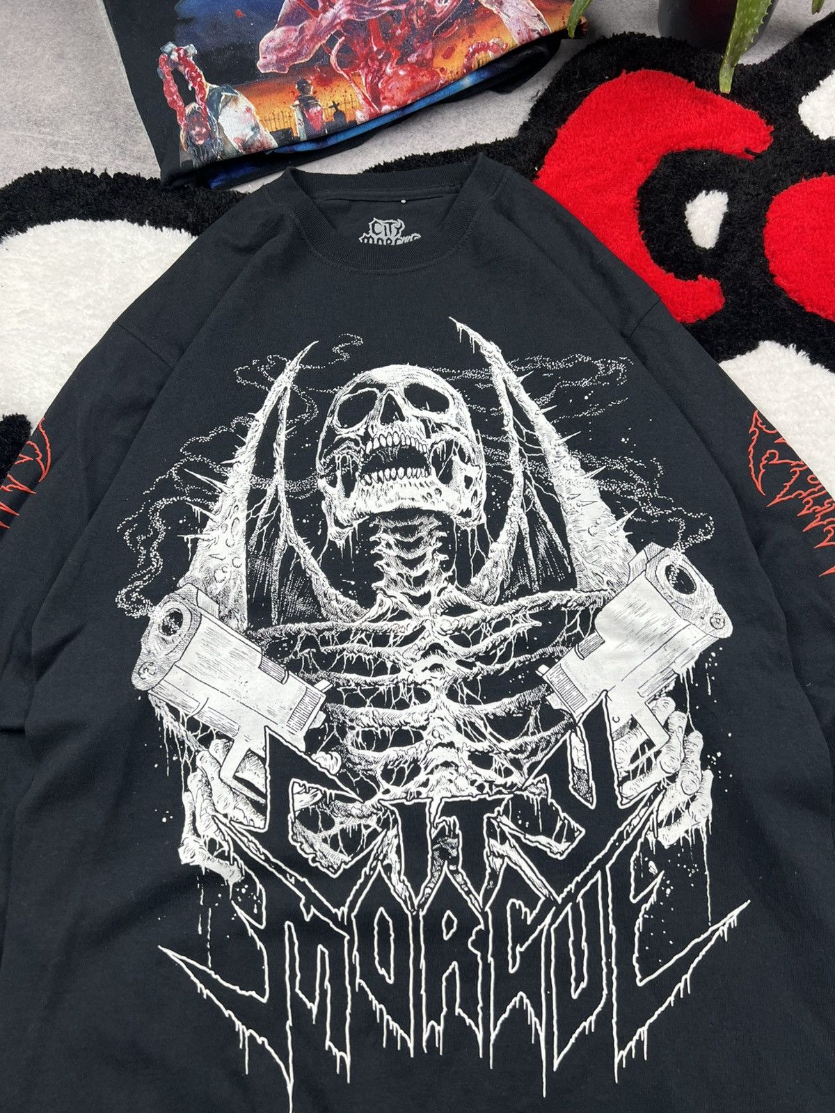 City Morgue City Morgue Rhinestones Skulls Grunge Dead Long Sleeve Size US M / EU 48-50 / 2 - 4 Thumbnail