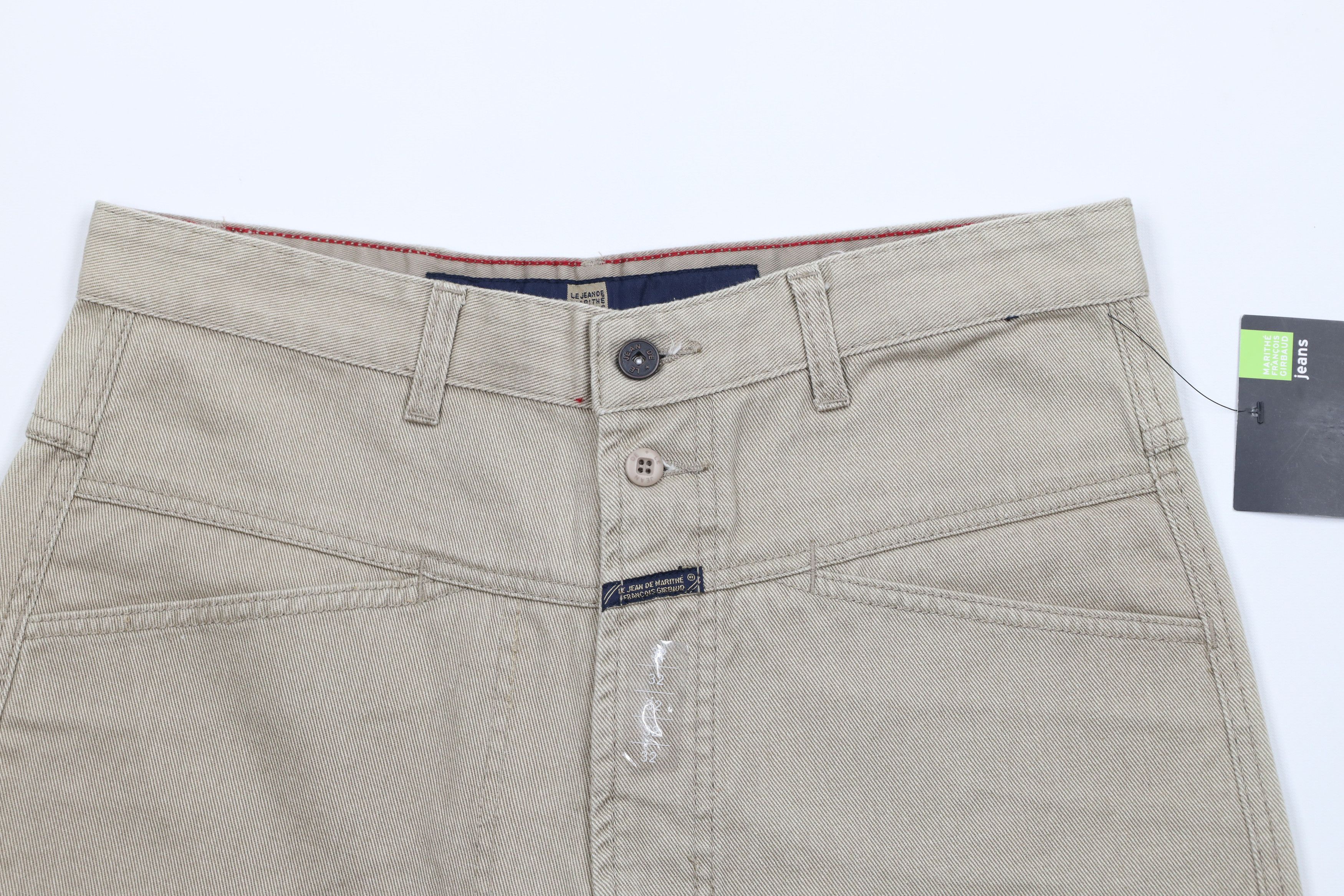 Marithe + Francois Girbaud × Vintage NOS Vintage 90s Marithe Francois Girbaud Denim Jean Short Size US 32 / EU 48 - 2 Thumbnail