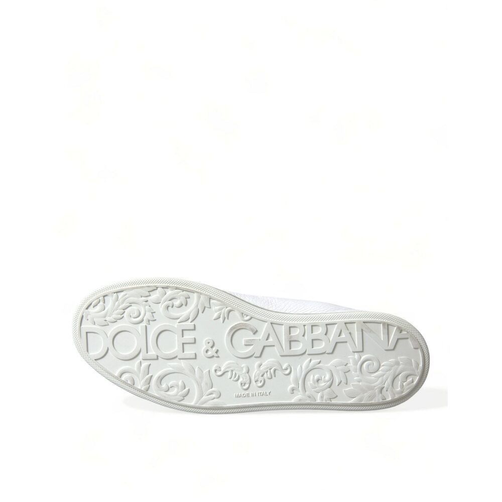 Dolce & Gabbana Dolce & Gabbana Elegant White Leather High Top Sneakers Size US 7 / EU 40 - 6 Thumbnail