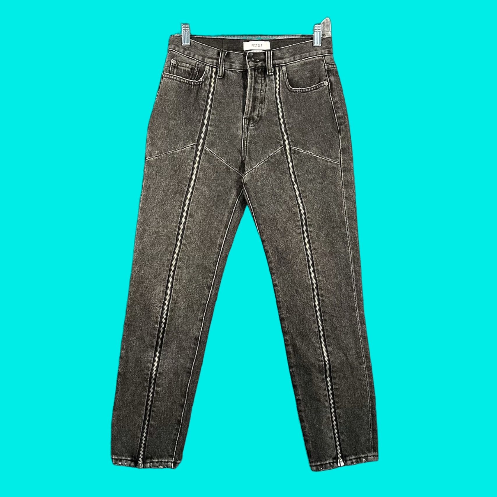 Pistola Pistola Nico High Rise Zip Up Ankle Black Wash Zipper Jeans Size 26 Women Size 26" / US 2 / IT 38 - 1 Thumbnail