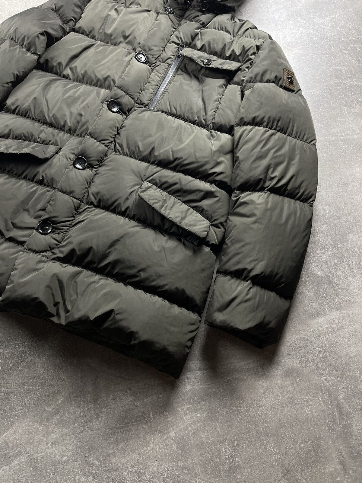 Montecore Montecore Luxury Tech Italian Down Parka Riri Zip Dark Olive Size US L / EU 52-54 / 3 - 4 Thumbnail