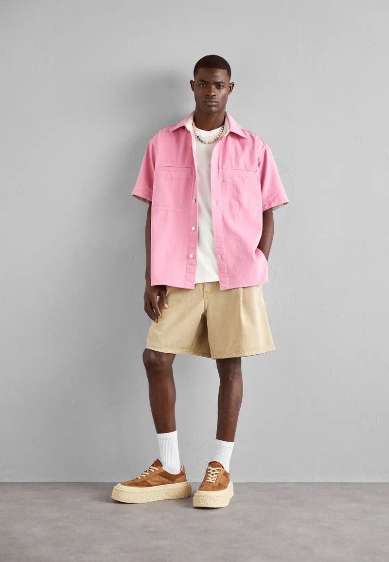 Wooyoungmi !DS! SS23 Wooyoungmi Pink Short Sleeve Boxy Shirt Size US M / EU 48-50 / 2 - 2 Thumbnail