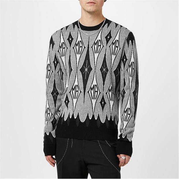 Amiri AMIRI Argyle Jacquard Sweater Size US M / EU 48-50 / 2 - 1 Thumbnail