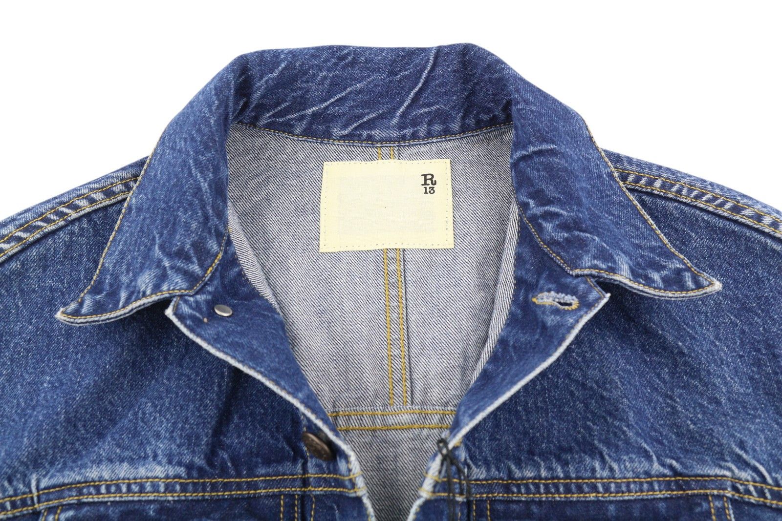 CROPPED RAGLAN TRUCKER M Jasper Tex Denim Blue 86171
