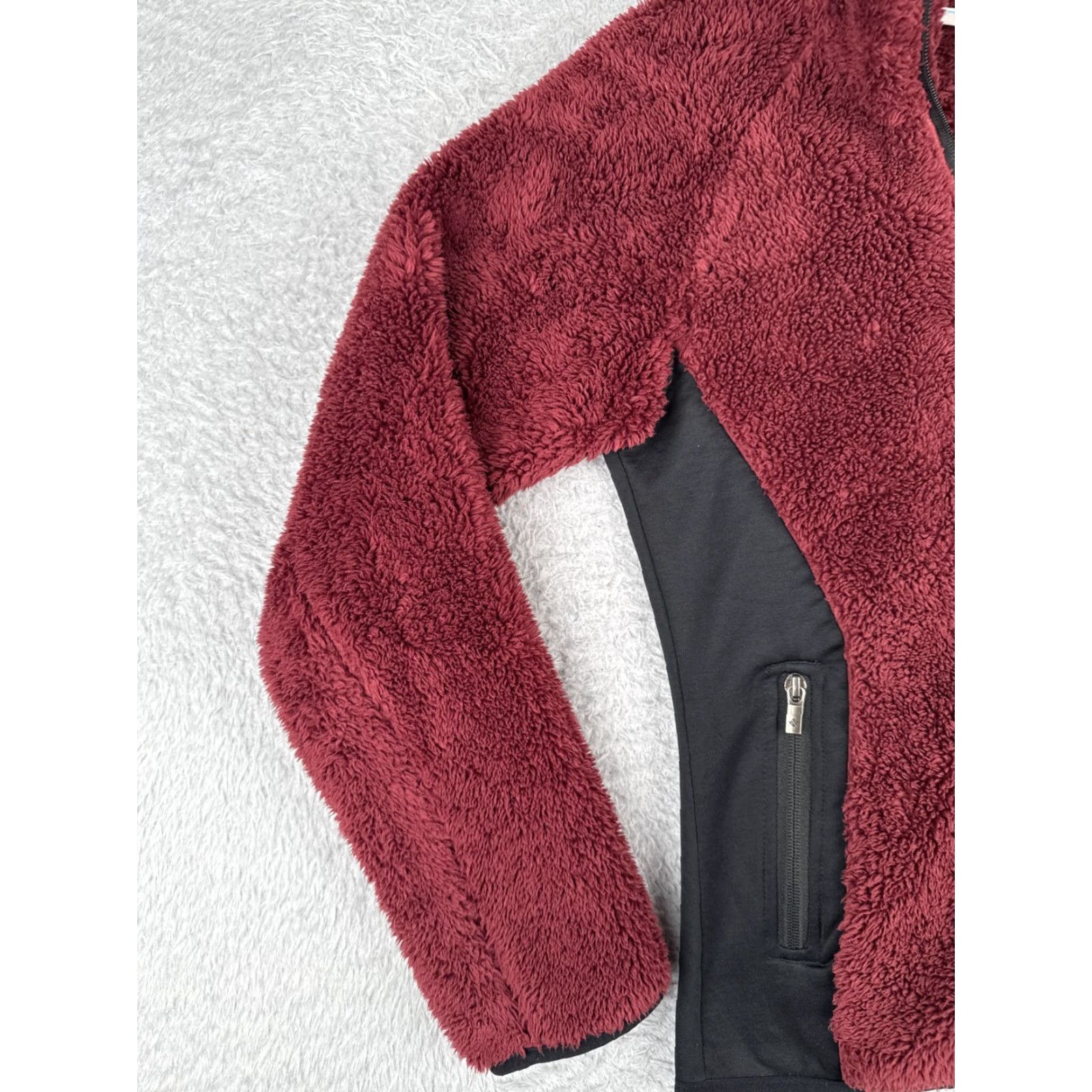 Vintage Columbia Jacket Womens XS Black Red Full Zip Fleece Polyester Size XS / US 0-2 / IT 36-38 - 3 Thumbnail