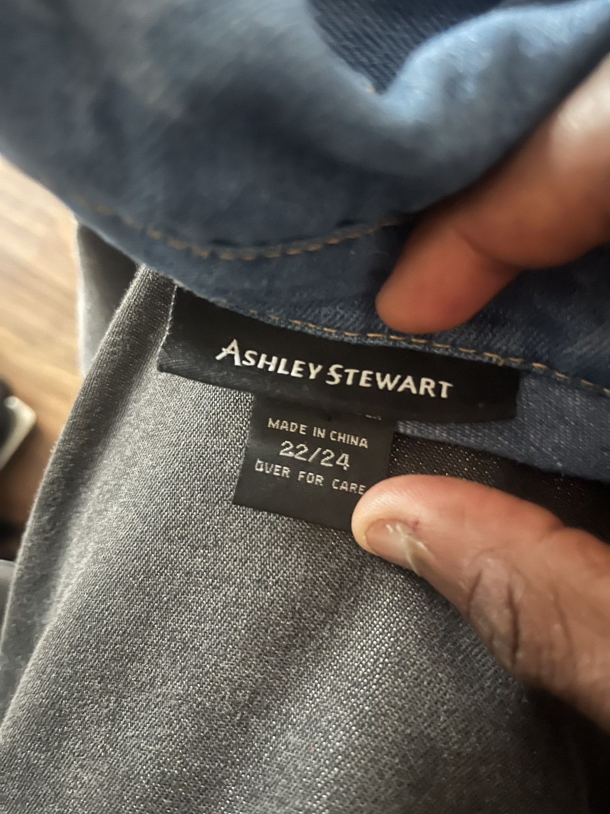 Vintage Ashley Stewart Denim Jacket with Stars #denimjacket Size 3XL / US 20-22 - 3 Thumbnail