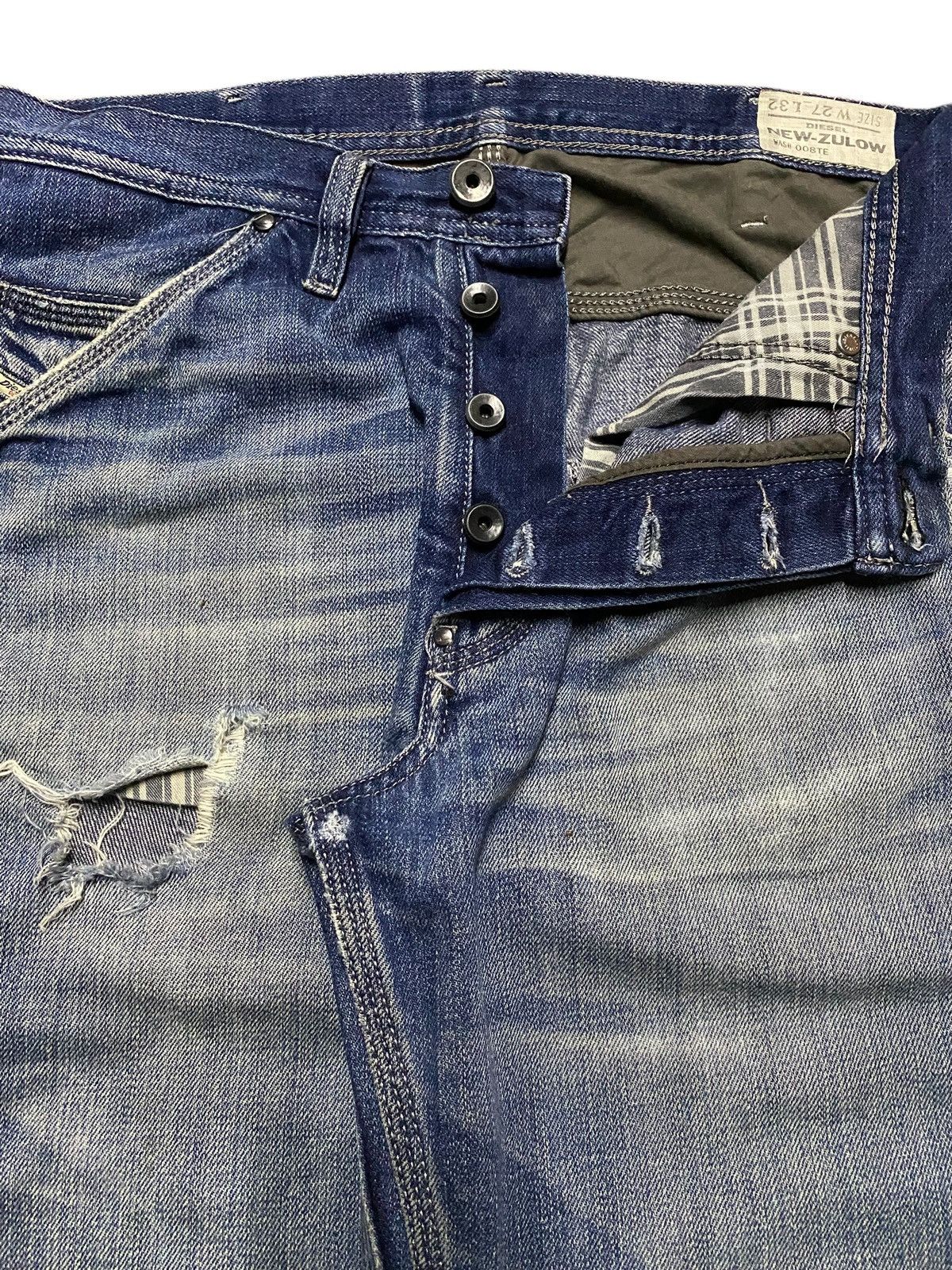 Diesel Black Gold Vintage Diesel New-Zulow (008TE) Distressed Loose Jeans Size US 30 / EU 46 - 9 Thumbnail