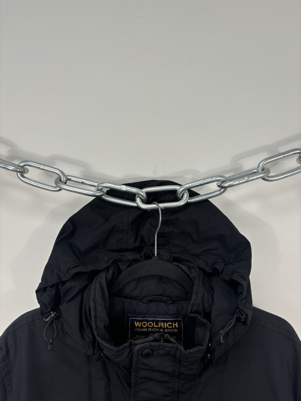 Woolrich Woolen Mills Woolrich John Rich & Bros Men’s Fishtail Black Parka Jacket Size US M / EU 48-50 / 2 - 5 Thumbnail
