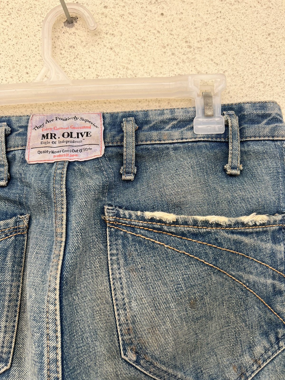Mr. Olive Mr. Olive Japan Mud Denim Selvedge Distressed Jeans Size US 29 - 20 Thumbnail