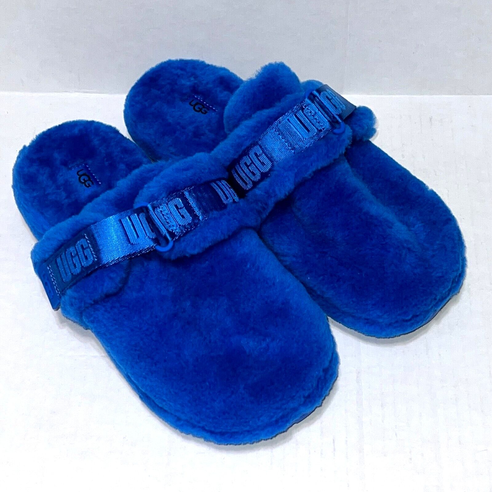 Ugg UGG PLUSH Men's Size 11 Fluff Slip On Lamb Fur Slippers Blue Size US 11 / EU 44 - 4 Thumbnail