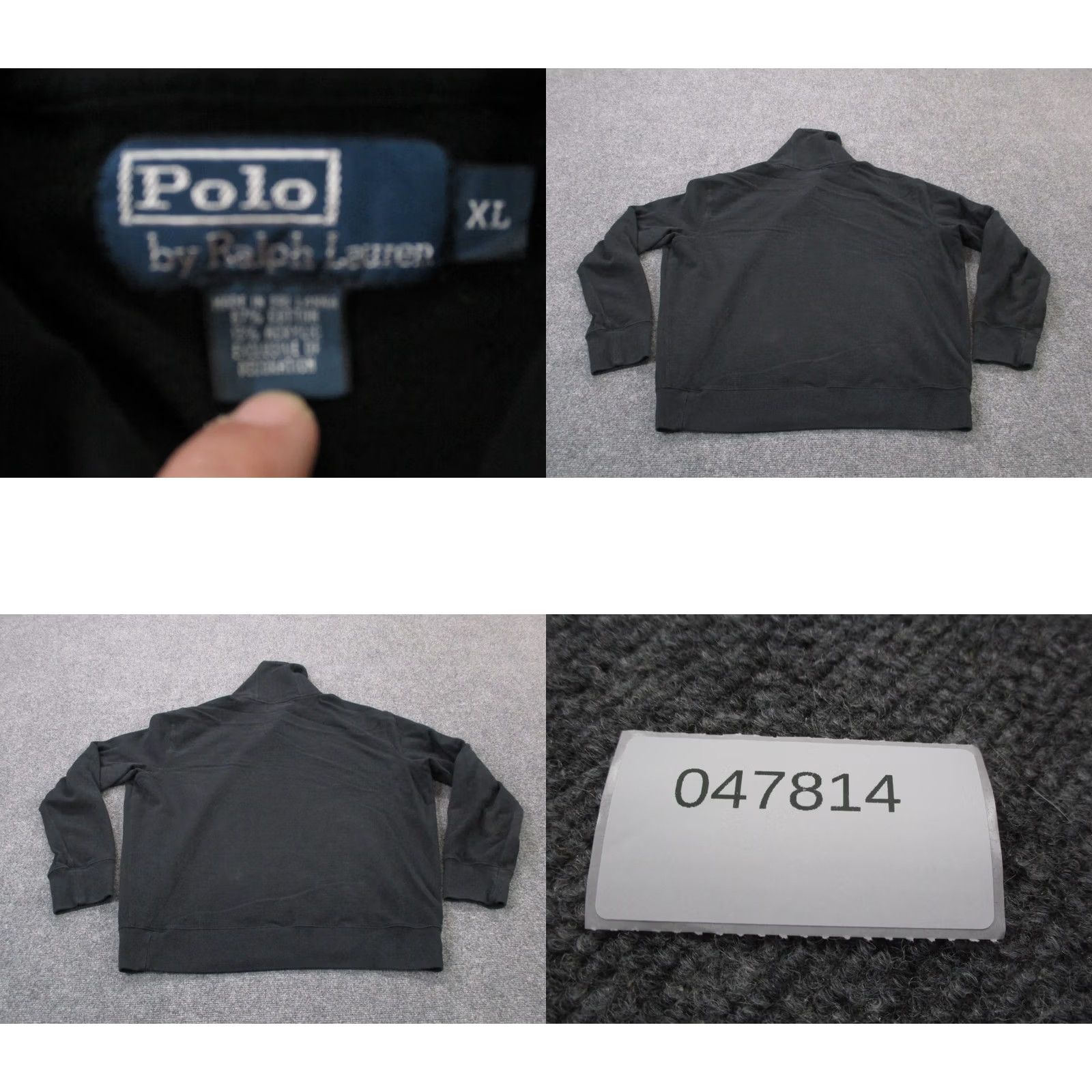 Polo Ralph Lauren Polo Ralph Lauren Sweater Men XL Black Pullover Cowl Shawl Neck Thermal Knit Slim Pullover Size US XL / EU 56 / 4 - 8 Thumbnail
